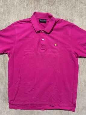 Wilkes & Riley Mens Peruvian Cotton Classic Pique Pink Polo SS Shirt XL Fox Golf